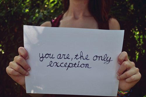 are, exception and girl