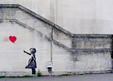 art, banksy and hope