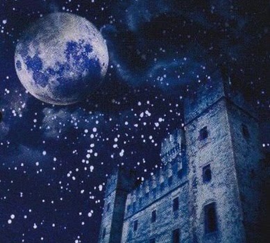 blue, castle and cosmic
