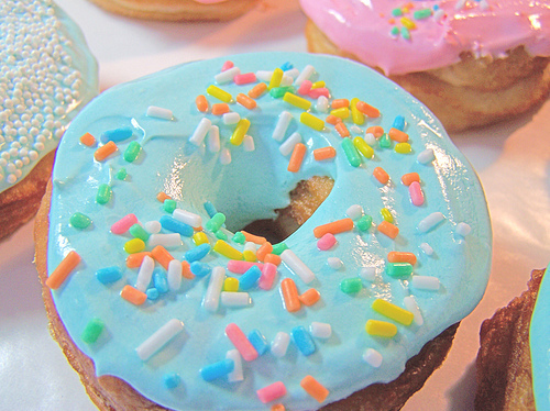 blue, cute and donut