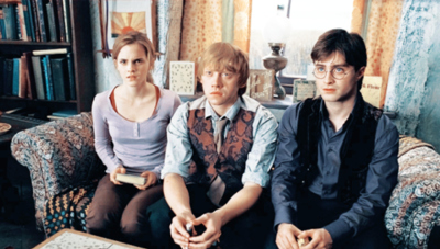 harry,  harry potter and  hermione