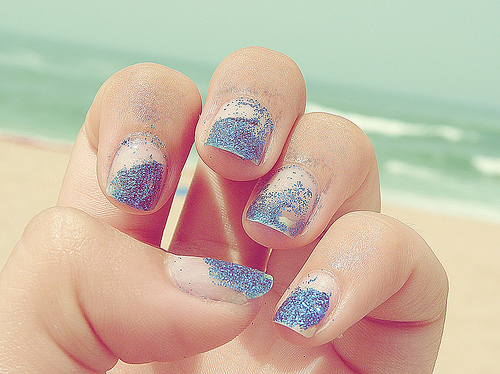 art, beach and fingernail