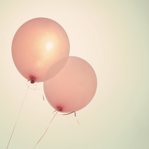 balloon, dreamy and pink