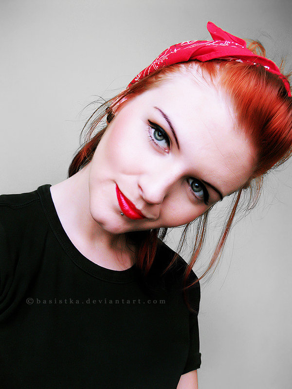 Pin Up Red Hair. pin up, red hair, red lips