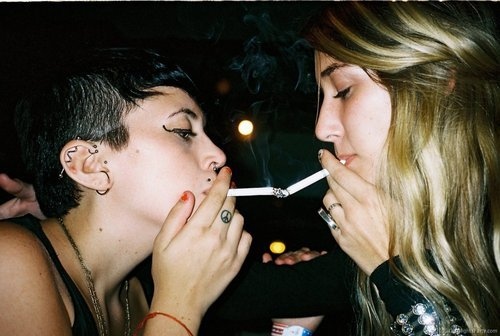 blonde, cigarette and cigaterre