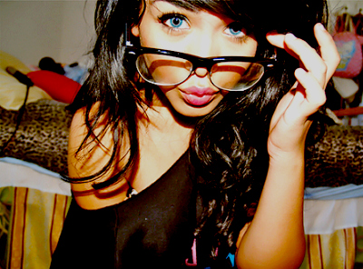 Pretty Girls on Blue Eyes  Cute  Girl  Glass  Glasses  Pretty   Inspiring Picture On