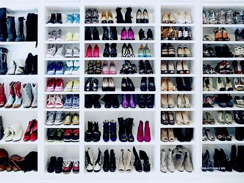 closet, fashion and heels