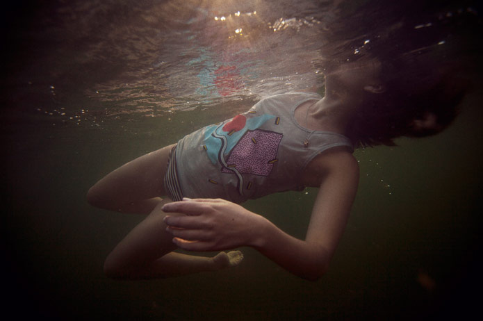 drowning, floating and girl