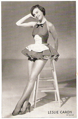 1950s, dancer and leslie caron