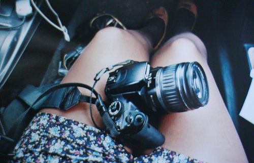 a dream!, camera and floral