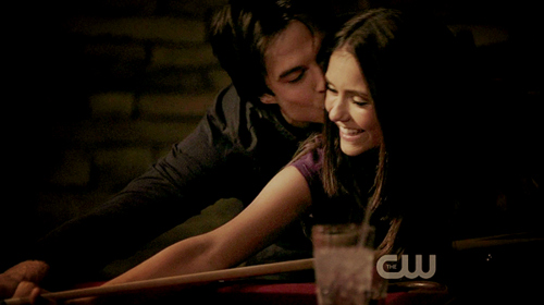 awn, couple, damon, elena, girls , love