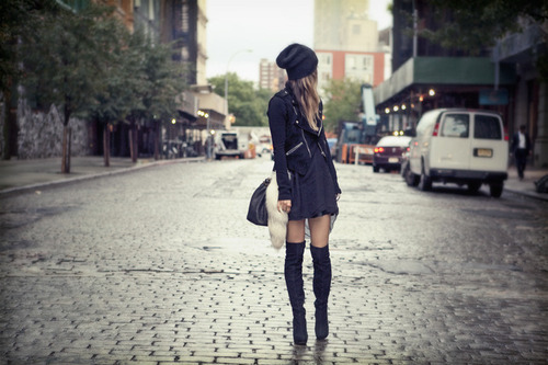 beautiful, black and boots