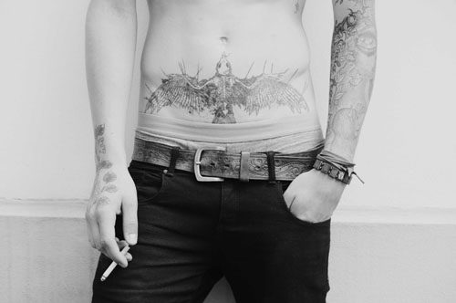 belt, black and white and boy