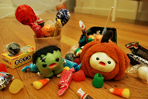candy, frankenstein, halloween, inhae lee flickr, mymilktoof blogspot