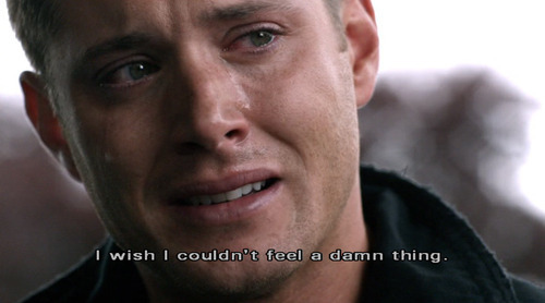 cry,  dean winchester and  jensen ackles