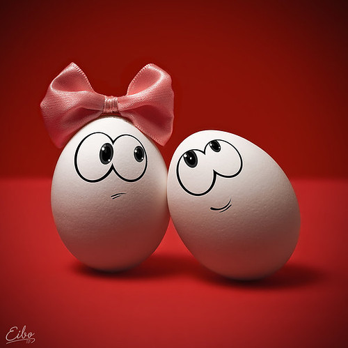 cute, egg and love