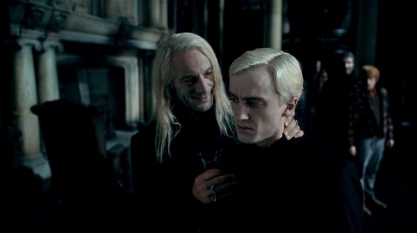 deathly hallows, draco malfoy and harry potter