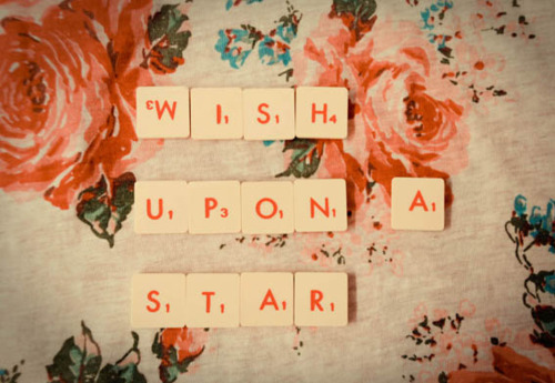 floral, sentence, star, text, typography, wish