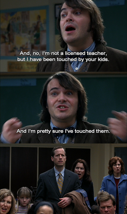 funny, kids, movie, movie quote, quotes, schoo of rock, school of rock ...