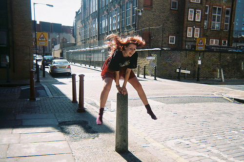 girl, hipster and jump