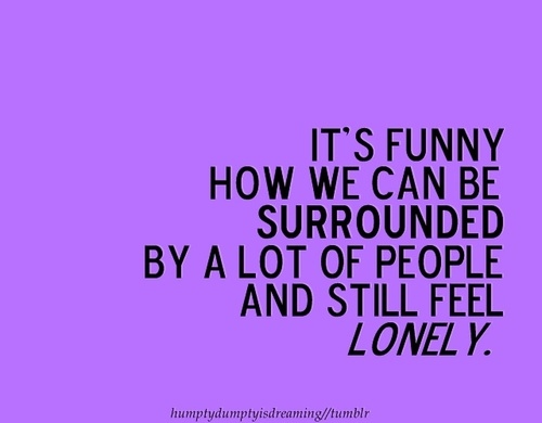 lonely, people and surrounded