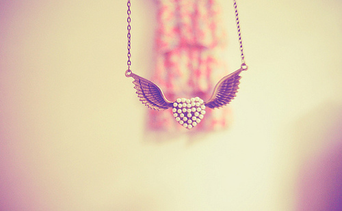 angle,  necklace and  pearl