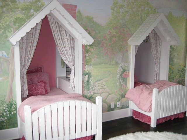 bed room, cute and girly