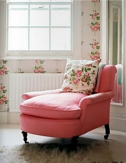 chair,  floral and  interior