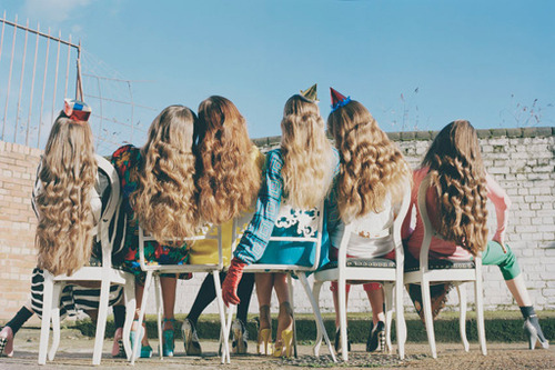 chairs, girls and hair