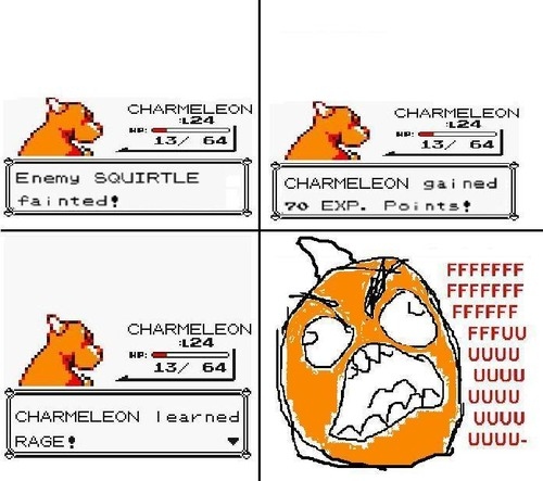 chardmeleon, fu guy, funny, pinup, pokemon, rage