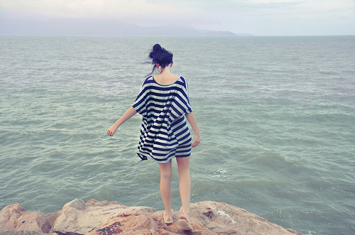 fashion, girl and ocean