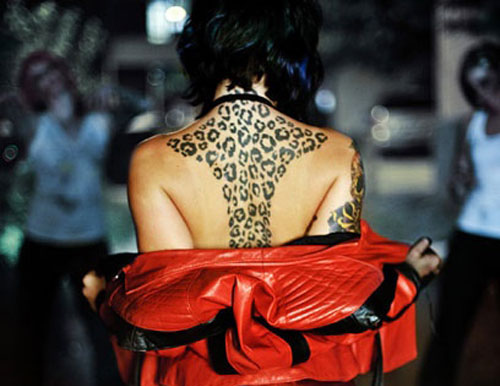 jacket, leopard and leopard tatoo