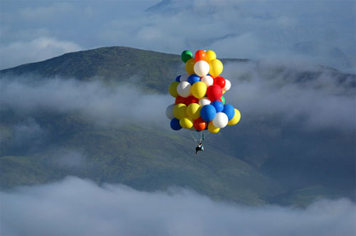 air, balloons and clouds