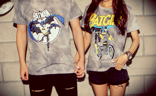 batgirl, batman, couple, cute, fashion, funny