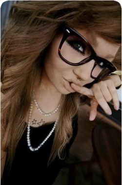 brille, glasses, hair, hannie dropkick, not asian, pretty