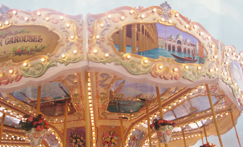 carousel,  cute and  lights