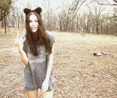 cat ears, fashion and forest