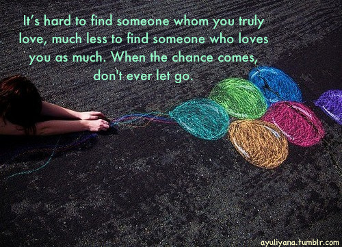 chance, hold on and let go