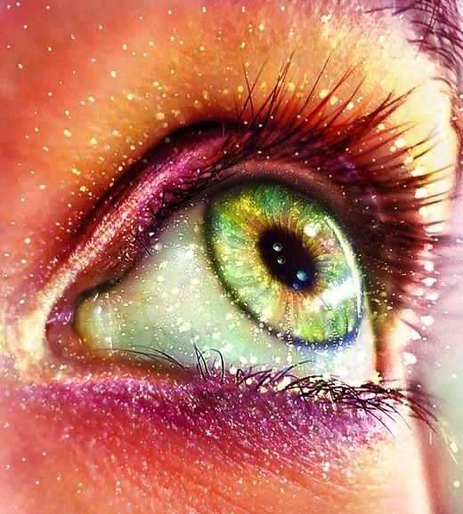 dahvielee, eye and glitter