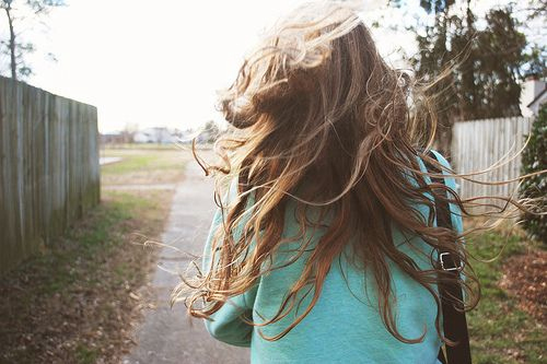 fall, girl and hair