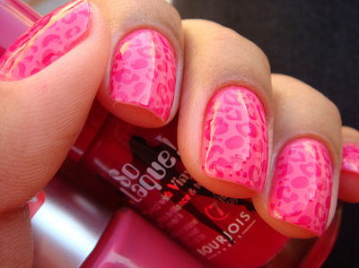 fashion, leopard, leopard pink, nail, nails cute, pink