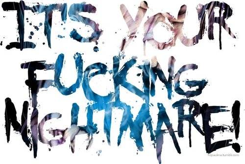 avenged sevenfold, nightmare and text