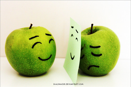 apple, fake and feelings