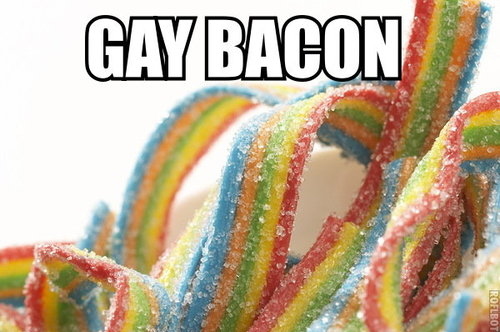 bacon,  candy and  colors