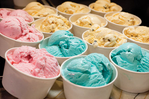 blue, ice cream and pastel