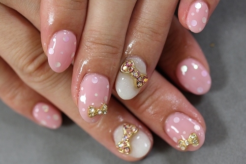 bows, cute and nail design