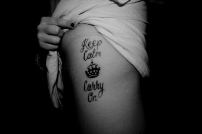 carry on,  crown and  keep calm