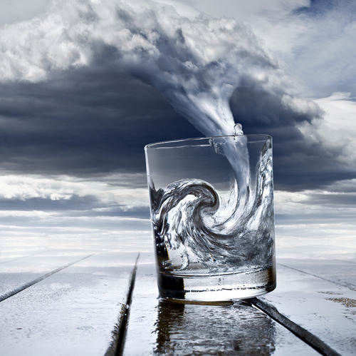 clouds, glass and photography