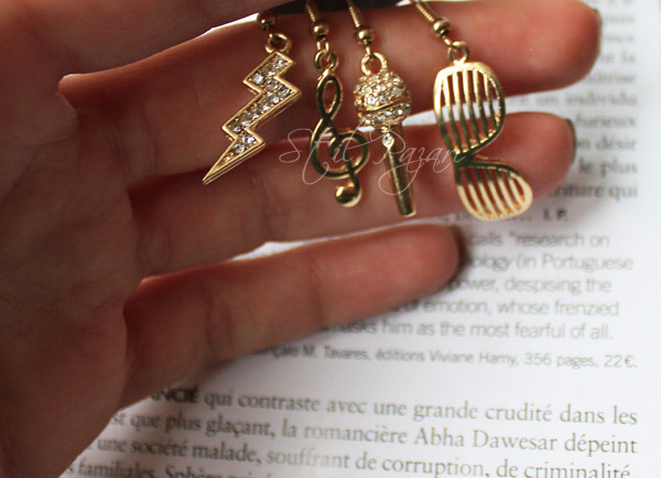 cute, earrings and miniature