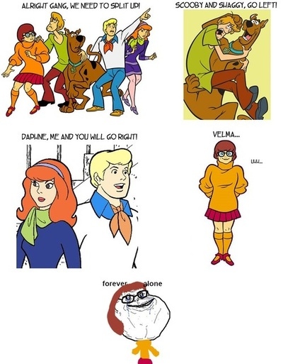 daphne, forever alone and fred